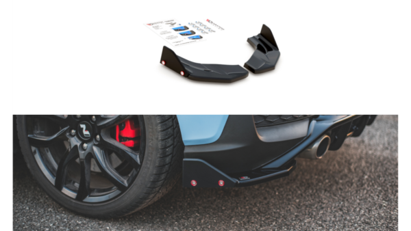 Splitter Hyundai I30 III N Rear Side v.7 + Flaps Gloss Black