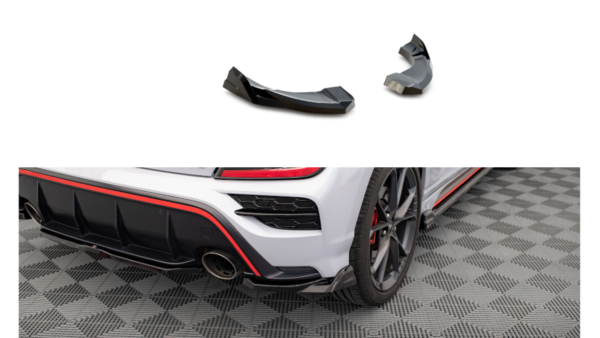 Splitter Hyundai Kona N Mk1 Rear Side Gloss Black v.2