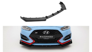 Splitter Hyundai Veloster N Mk2 Front Street Pro Black + Gloss Flaps