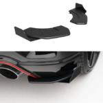 Splitter Hyundai Veloster N Mk2 Rear Side Street Pro Black + Gloss Flaps