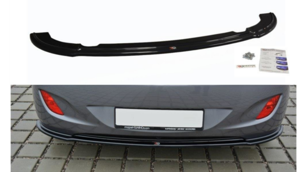 Splitter Hyundai i30 II Rear Central Gloss Black