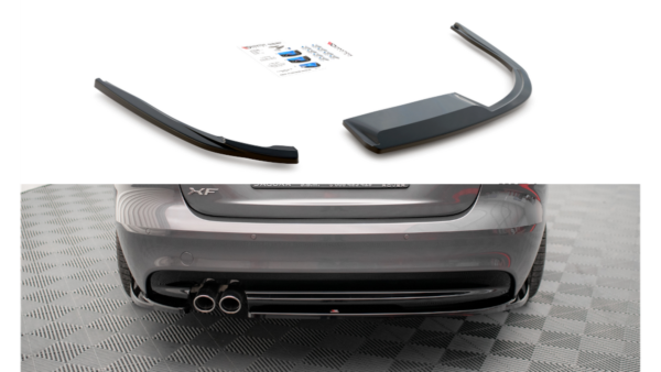 Splitter Jaguar XF R-Sport II Rear Side Gloss Black
