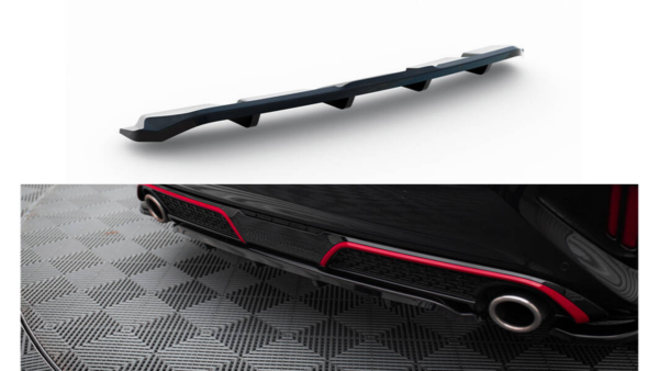 Splitter Kia Ceed III GT Facelift Rear Central with Diffuser