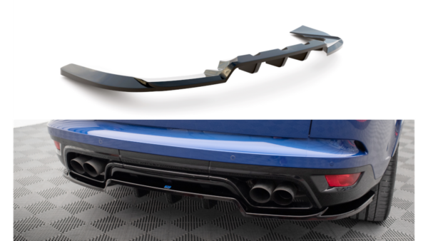 Splitter Land Rover Range Rover Sport SVR II Rear Central with Diffuser Gloss Black