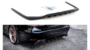 Splitter Lexus LS IV Facelift Rear Central with Diffuser Gloss Black