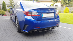 Splitter Lexus RC Rear Central without Diffuser Gloss Black