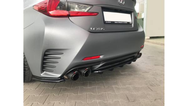 Splitter Lexus RC Rear Central with Diffuser Gloss Black