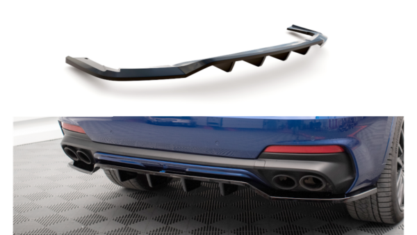 Splitter Maserati Levante GTS I Rear Central with Diffuser Gloss Black