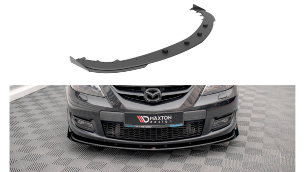 Splitter Mazda 3 I MPS Front Pro v.1 + flaps Black