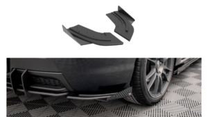 Splitter Mazda 3 I MPS Rear Side Street Pro Black-Red + Gloss Flaps