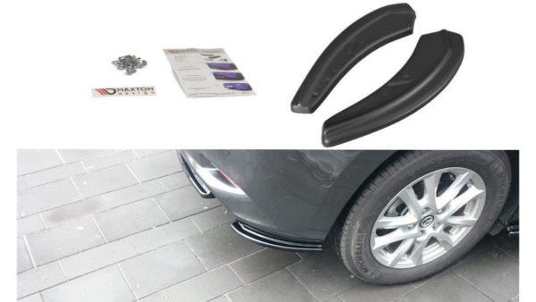 Splitter Mazda 3 III Facelift Rear Side Gloss Black
