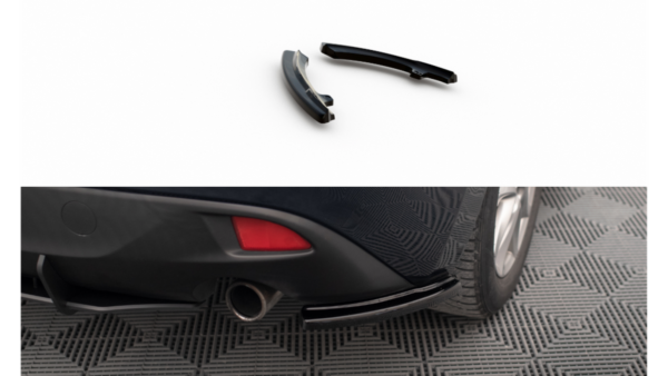 Splitter Mazda 3 III Rear Side Gloss Black