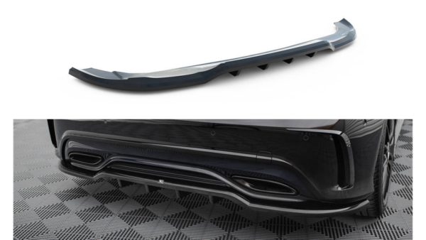 Splitter Mercedes-Benz A W176 Facelift Rear Central with Diffuser