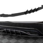 Splitter Mercedes-Benz A W176 Facelift Rear Side Street Pro Red + Gloss Flaps