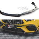 Splitter Mercedes-Benz A W177 A45 S Aero Pack Front v.3 + flaps Gloss Black
