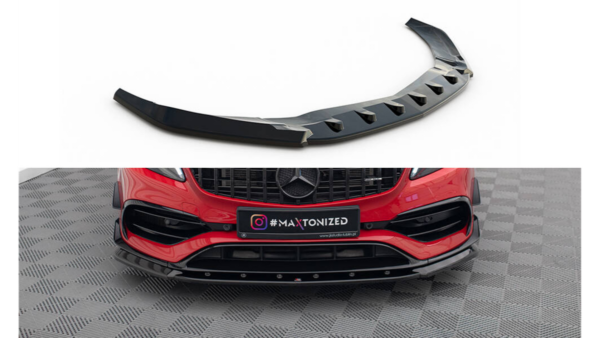 Splitter Mercedes-Benz A45 Aero W176 Facelift Front v.1 Gloss Black