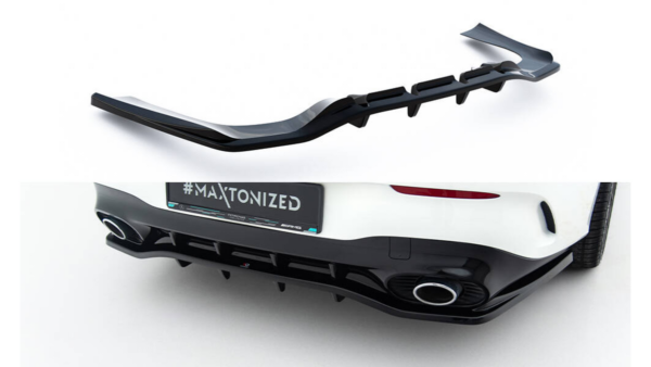 Splitter Mercedes-Benz AMG CLA 35 45 Shooting Brake C118 Facelift Rear Central with Diffuser