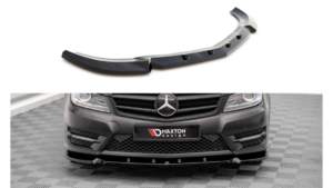 Splitter Mercedes-Benz C C204 W204 Facelift S204 Facelift Front v.1 Gloss Black