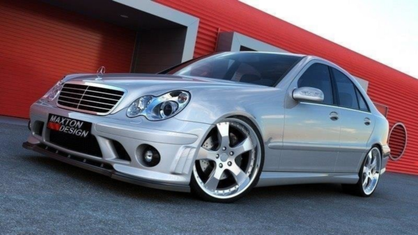 Splitter Mercedes-Benz C W203 (for bumper ME-C-203-AMG204-F1) Front Gloss Black