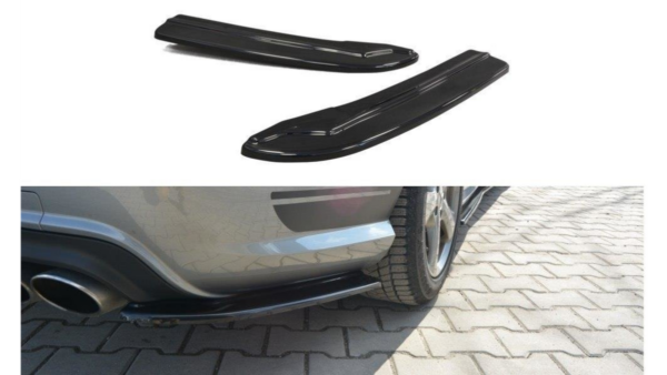 Splitter Mercedes-Benz C W204 S204 Rear Side Gloss Black