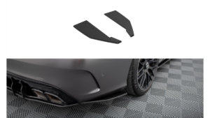 Splitter Mercedes-Benz C W205 C63 Facelift Rear Side Street Pro Black-Red