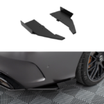 Splitter Mercedes-Benz C W205 C63 Facelift Rear Side Street Pro Black-Red + Gloss Flaps