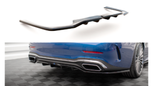 Splitter Mercedes-Benz C W206 Rear Central with Diffuser Gloss Black