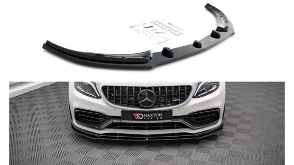 Splitter Mercedes-Benz C63 AMG Aero Pack C205 Facelift Front v.1 Gloss Black