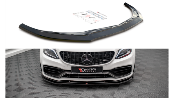 Splitter Mercedes-Benz C63 AMG Aero Pack C205 Facelift Front v.3 Gloss Black