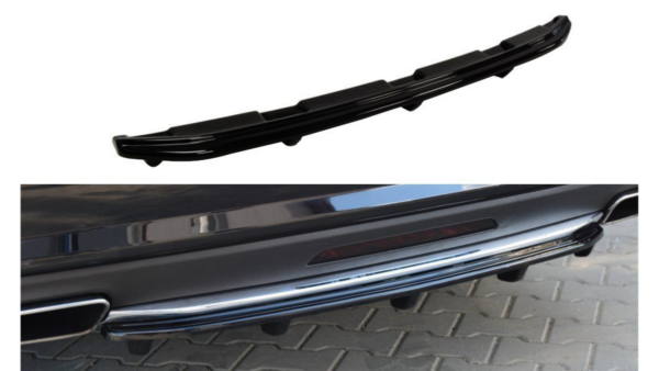 Splitter Mercedes-Benz CLS C218 AMG LINE Rear Central with Diffuser Gloss Black