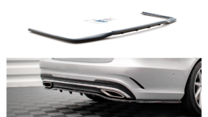 Splitter Mercedes-Benz E W212 Facelift Rear Central with Diffuser Gloss Black