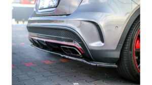 Splitter Mercedes-Benz GLA 45 AMG SUV (X156) Rear Central without Diffuser Gloss Black