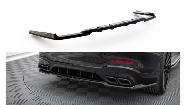 Splitter Mercedes-Benz GLC 63 SUV X253 Rear Central with Diffuser v.2