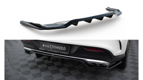 Splitter Mercedes-Benz GLE 43 Coupe C292 Rear Central with Diffuser