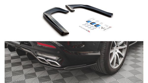 Splitter Mercedes-Benz GLE 63AMG C292 Rear Side v.1 Gloss Black