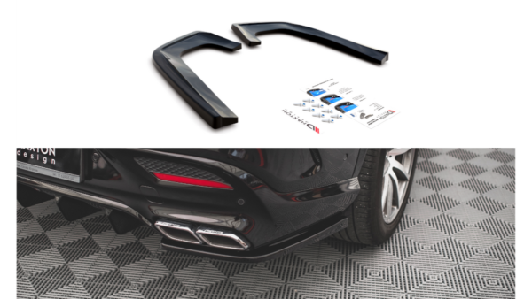 Splitter Mercedes-Benz GLE 63AMG C292 Rear Side v.2 Gloss Black