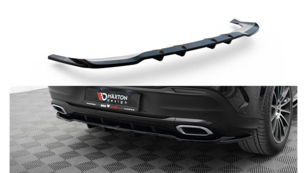 Splitter Mercedes-Benz GLE C167 Rear Central with Diffuser Gloss Black