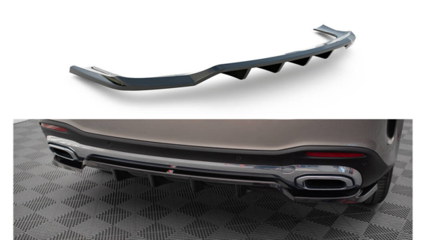 Splitter Mercedes-Benz GLE SUV W167 Rear Central with Diffuser