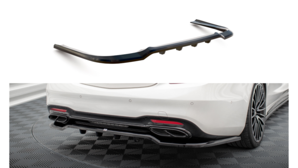 Splitter Mercedes-Benz S W222 Facelift Rear Central with Diffuser