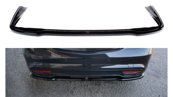 Splitter Mercedes-Benz S W222 Rear Central Gloss Black