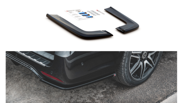 Splitter Mercedes-Benz V W447 Facelift Rear Side v.2 Gloss Black