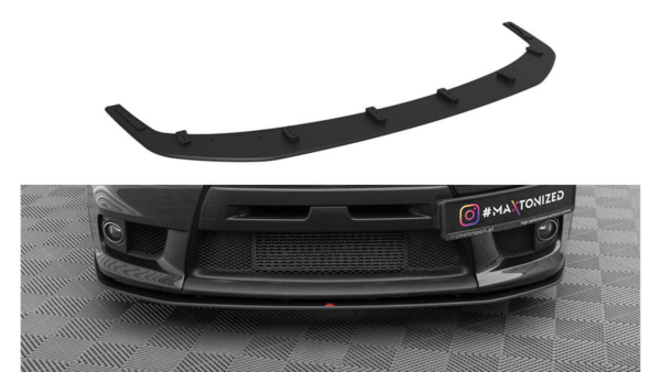 Splitter Mitsubishi Lancer EVO X Front Street Pro Black-Red