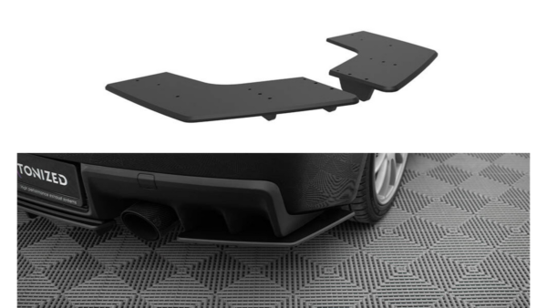 Splitter Mitsubishi Lancer EVO X Rear Side Street Pro Black-Red
