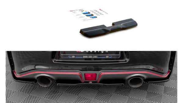Splitter Nissan 370Z Nismo Facelift Rear Central Gloss Black