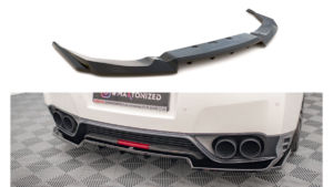 Splitter Nissan GTR R35 Facelift Rear Central with Diffuser Gloss Black