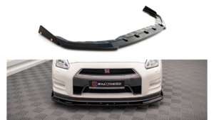 Splitter Nissan GTR R35 Facelift Front + Flaps Gloss Black