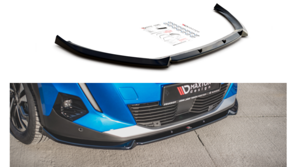 Splitter Peugeot 2008 II Front v.1 Gloss Black