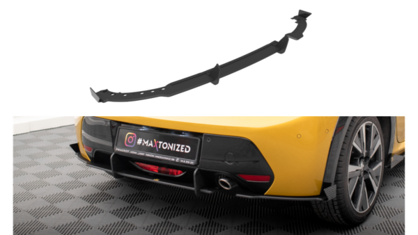 Splitter Peugeot 208 GT II Rear Side Street Pro Black + Gloss Flaps