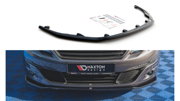 Splitter Peugeot 308 II Facelift Front v.1 Gloss Black