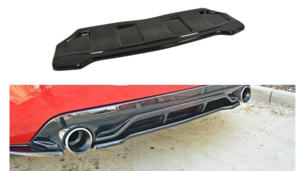 Splitter Peugeot 308 II GTI Rear Central without Diffuser Gloss Black